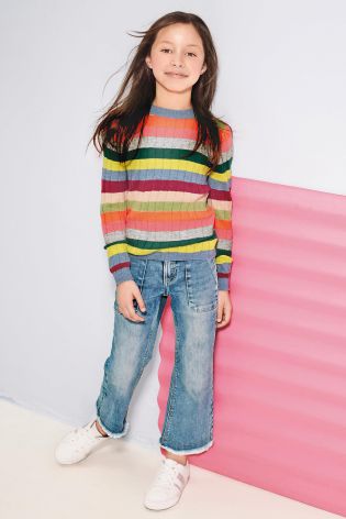 Multi Bright Crew Neck Sweater (3-16yrs)